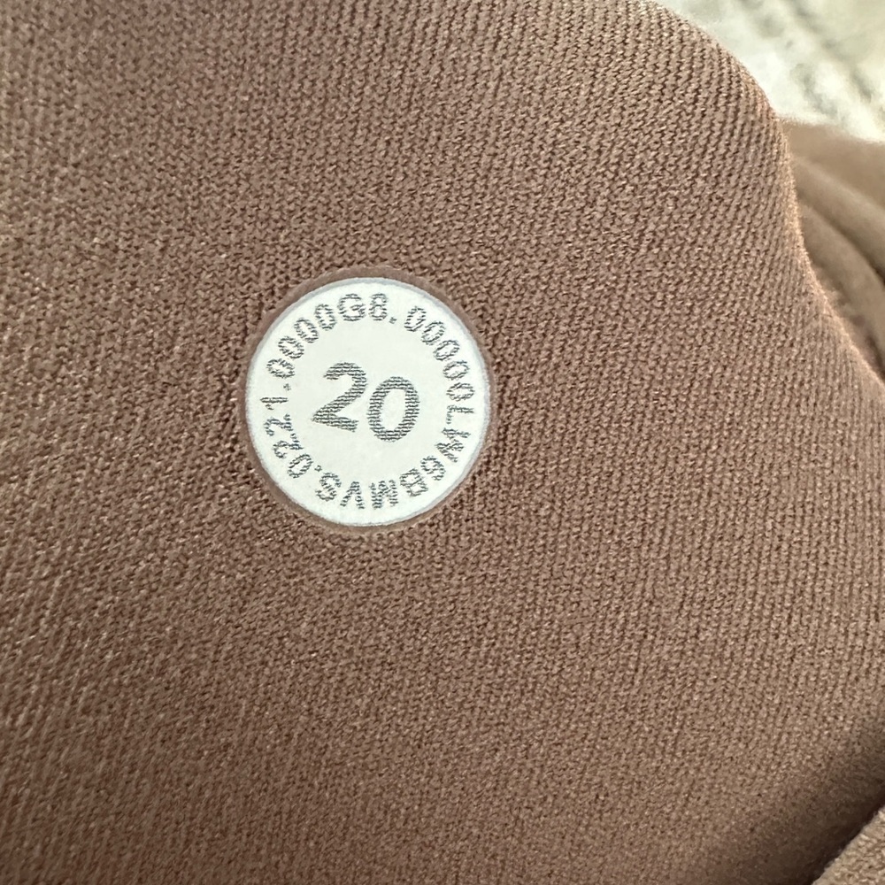 Lululemon Align Hi Rise Wide Leg Pants Tan Brown Plus Size 20 New! - Picture 7 of 9